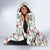 Cardical Christmas White Hooded Blanket Xmas Pattern