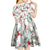 Cardinal Christmas White Kid Short Sleeve Dress Xmas Pattern - Wonder Print Shop