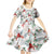 Cardinal Christmas White Kid Short Sleeve Dress Xmas Pattern - Wonder Print Shop