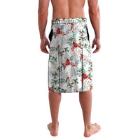 Cardinal Christmas White Lavalava Xmas Pattern - Wonder Print Shop