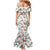 Cardinal Christmas White Mermaid Dress Xmas Pattern - Wonder Print Shop