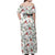 Cardinal Christmas White Off Shoulder Maxi Dress Xmas Pattern - Wonder Print Shop