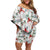 Cardinal Christmas White Off Shoulder Short Dress Xmas Pattern - Wonder Print Shop