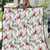 Cardinal Christmas White Quilt Xmas Pattern - Wonder Print Shop