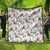 Cardinal Christmas White Quilt Xmas Pattern - Wonder Print Shop