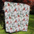 Cardinal Christmas White Quilt Xmas Pattern - Wonder Print Shop