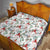 Cardinal Christmas White Quilt Xmas Pattern - Wonder Print Shop