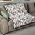 Cardinal Christmas White Quilt Xmas Pattern - Wonder Print Shop