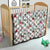 Cardinal Christmas White Quilt Xmas Pattern - Wonder Print Shop