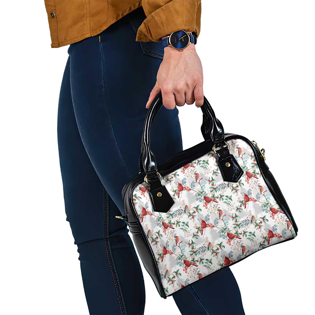 Cardical Christmas White Shoulder Handbag Xmas Pattern