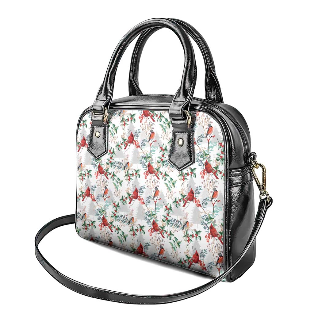 Cardical Christmas White Shoulder Handbag Xmas Pattern