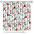 Cardical Christmas White Shower Curtain Xmas Pattern