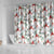 Cardical Christmas White Shower Curtain Xmas Pattern