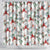Cardical Christmas White Shower Curtain Xmas Pattern
