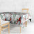 Cardinal Christmas White Tablecloth Xmas Pattern - Wonder Print Shop
