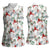 Cardinal Christmas White Women Sleeveless Polo Shirt Xmas Pattern - Wonder Print Shop