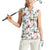 Cardinal Christmas White Women Sleeveless Polo Shirt Xmas Pattern - Wonder Print Shop