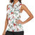 Cardinal Christmas White Women Sleeveless Polo Shirt Xmas Pattern - Wonder Print Shop