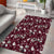 Cardinal Christmas Wine Red Area Rug Xmas Pattern - Wonder Print Shop