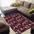 Cardinal Christmas Wine Red Area Rug Xmas Pattern - Wonder Print Shop