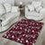 Cardinal Christmas Wine Red Area Rug Xmas Pattern - Wonder Print Shop