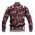 Cardinal Christmas Wine Red Baseball Jacket Xmas Pattern - Wonder Print Shop