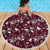 Cardinal Christmas Wine Red Beach Blanket Xmas Pattern - Wonder Print Shop