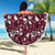 Cardinal Christmas Wine Red Beach Blanket Xmas Pattern - Wonder Print Shop