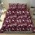 Cardinal Christmas Wine Red Bedding Set Xmas Pattern - Wonder Print Shop