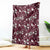 Cardical Christmas Wine Red Blanket Xmas Pattern