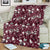 Cardical Christmas Wine Red Blanket Xmas Pattern