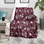 Cardical Christmas Wine Red Blanket Xmas Pattern