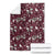 Cardical Christmas Wine Red Blanket Xmas Pattern