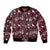 Cardinal Christmas Wine Red Bomber Jacket Xmas Pattern - Wonder Print Shop