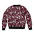 Cardinal Christmas Wine Red Bomber Jacket Xmas Pattern - Wonder Print Shop