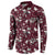 Cardinal Christmas Wine Red Button Sweatshirt Xmas Pattern - Wonder Print Shop