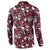 Cardinal Christmas Wine Red Button Sweatshirt Xmas Pattern - Wonder Print Shop