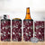 Cardinal Christmas Wine Red 4 in 1 Can Cooler Tumbler Xmas Pattern - Wonder Print Shop