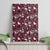 Cardinal Christmas Wine Red Canvas Wall Art Xmas Pattern - Wonder Print Shop