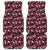 Cardinal Christmas Wine Red Car Mats Xmas Pattern - Wonder Print Shop