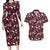 Cardinal Christmas Wine Red Couples Matching Long Sleeve Bodycon Dress and Hawaiian Shirt Xmas Pattern - Wonder Print Shop