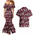 Cardinal Christmas Wine Red Couples Matching Mermaid Dress and Hawaiian Shirt Xmas Pattern - Wonder Print Shop