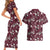Cardinal Christmas Wine Red Couples Matching Short Sleeve Bodycon Dress and Hawaiian Shirt Xmas Pattern - Wonder Print Shop