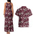 Cardinal Christmas Wine Red Couples Matching Tank Maxi Dress and Hawaiian Shirt Xmas Pattern - Wonder Print Shop