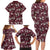 Cardinal Christmas Wine Red Family Matching Long Sleeve Bodycon Dress and Hawaiian Shirt Xmas Pattern - Wonder Print Shop