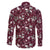 Cardinal Christmas Wine Red Family Matching Off The Shoulder Long Sleeve Dress and Hawaiian Shirt Xmas Pattern - Wonder Print Shop