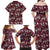 Cardinal Christmas Wine Red Family Matching Off Shoulder Maxi Dress and Hawaiian Shirt Xmas Pattern - Wonder Print Shop