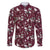 Cardinal Christmas Wine Red Family Matching Off Shoulder Maxi Dress and Hawaiian Shirt Xmas Pattern - Wonder Print Shop