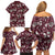 Cardinal Christmas Wine Red Family Matching Off Shoulder Short Dress and Hawaiian Shirt Xmas Pattern - Wonder Print Shop