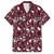 Cardinal Christmas Wine Red Family Matching Short Sleeve Bodycon Dress and Hawaiian Shirt Xmas Pattern - Wonder Print Shop